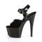 Босоножки Pleaser Adore-708N, каблук 7 дюймов, ремешок на щиколотке шириной 2 3/4 дюйма, черные