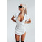 Плаття Fitzona WHITE SHIRT DRESS WITH BLACK DETAIL