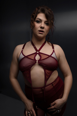 RITHUAL top Burgundy mesh_ бургунді сітка
