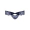 Трусики  мереживні з декоративним бантиком Obsessive AURORIA Panties сині, XXL