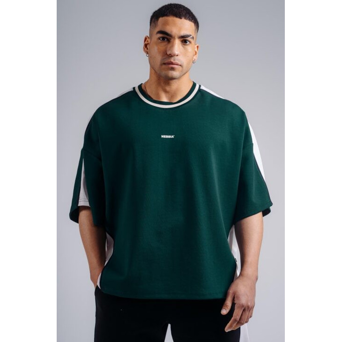 Футболка Nebbia Oversized T-Shirt PRIMAL Dark Green 869