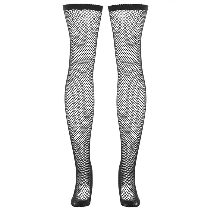 Чулки в сеточку Rene Rofe Lingerie, черные