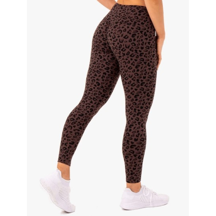 Леггинсы Ryderwear Adapt High Waisted Scrunch Leggings - Chocolate Leopard
