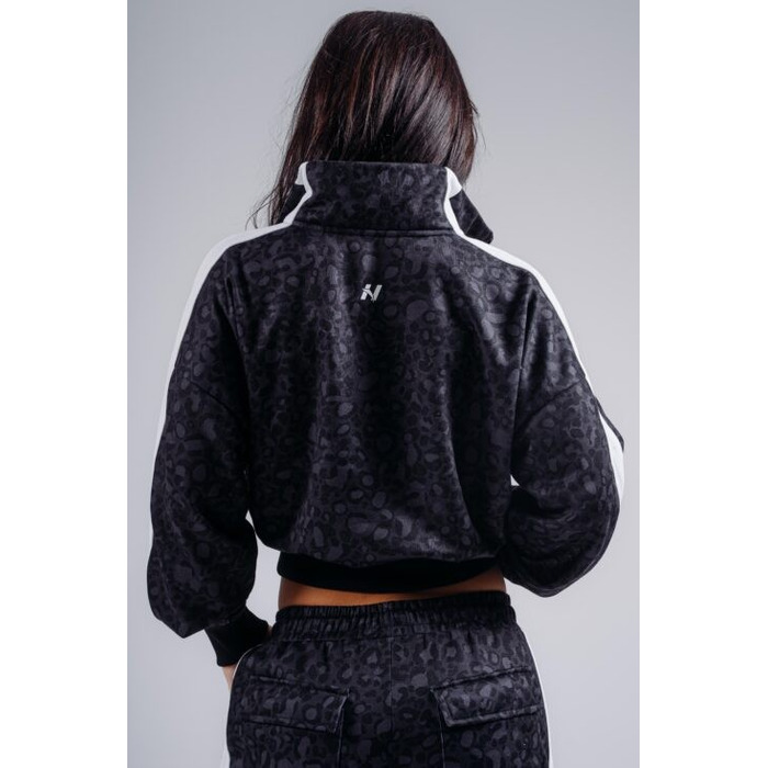Кофта Nebbia Half-Zip Leopard Sweatshirt PRIMAL Black Leopard 866