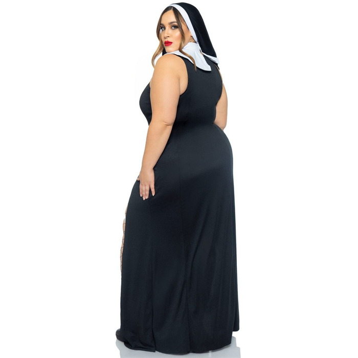 Костюм монашки Leg Avenue Sultry Sinner 1X-2X