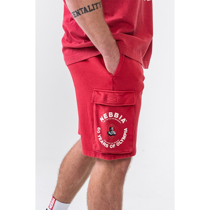 Шорты Nebbia Washed Loose Fit Cargo Shorts LEGACY Red 787