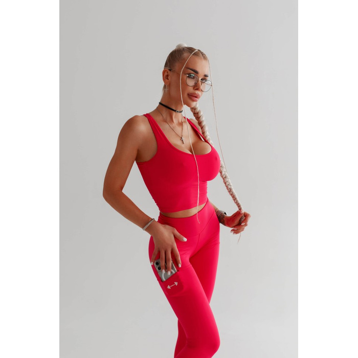 Майка Sporty Slim Fit Crop Tank Top 422 Pink