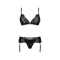 Мереживний комплект Obsessive Maderris 3-pcs set M/L