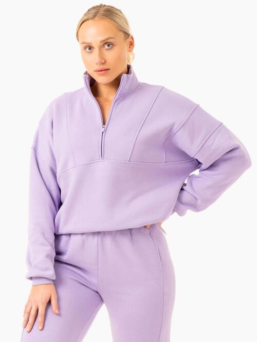 Толстовка Sideline Half Zip Jumper - Lilac