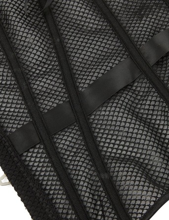 Корсет из сетки Star Night с крючками и шнуровкой, черный, S (без коробки)