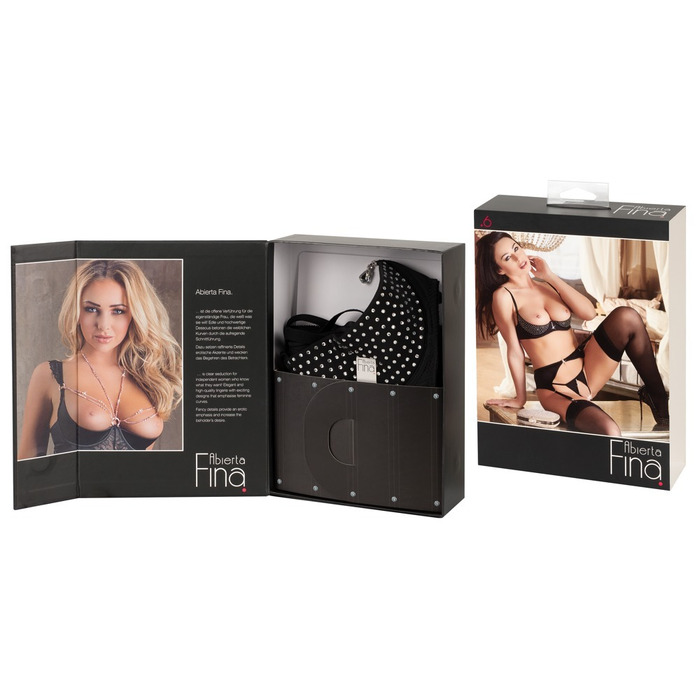 Комплект белья Rhinestone Shelf Bra Set 80B/M