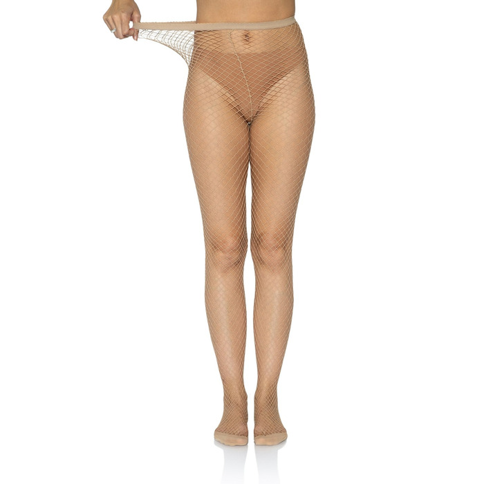 Колготки сетка телесные Leg Avenue O/S