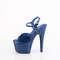 Босоножки Pleaser Adore-709GP *Каблук 7 дюймов, босоножкии с ремешком на щиколотке шириной 2 3/4 дюйма, темно-синие