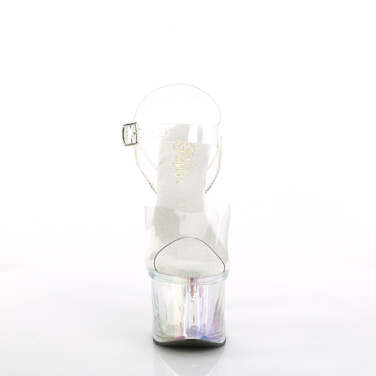 Босоножки Esteem-708RBP *Каблук 7 дюймов, ремешок на щиколотке 3 дюйма, прозрачные