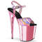 Босоніжки Pleaser Flamingo-809HG на підборах 8 дюймів, босоніжки з ремінцем на щиколотці 4 дюйми, рожеві