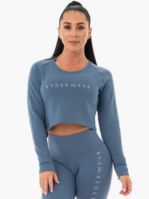 Кофта Ryderwear Staples Cropped Sweater Blue