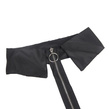 Платье-костюм Star Night с застежками-молниями и пажами для чулков, черный, XL (без коробки)