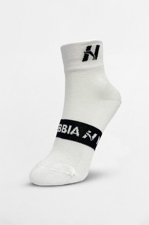 Носки NEBBIA 'EXTRA PUSH' Crew Socks White 128