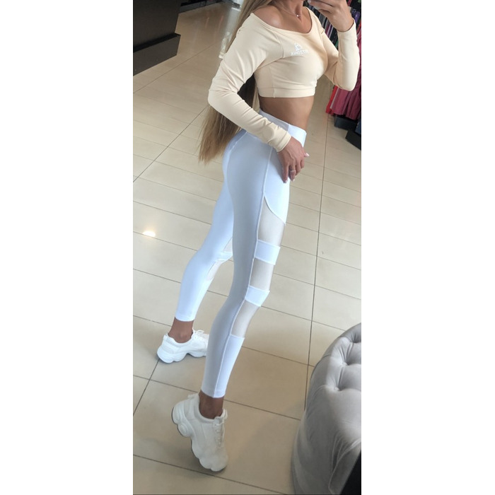 Леггинсы MyAngel White With Gold Stripes