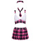 Костюм школьницы в клеточку Cottelli Collection Schoolgirl 4 предмета, M