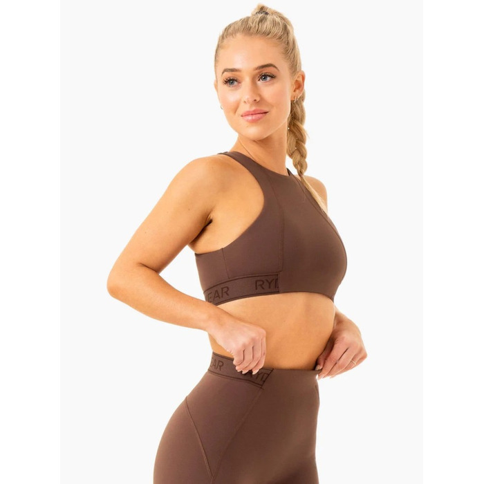 Топ Level Up High Impact Sports Bra - Chocolate