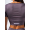 Топ Nebbia Shaping Crop Top FLOW SEAMLESS Dark Grey 499