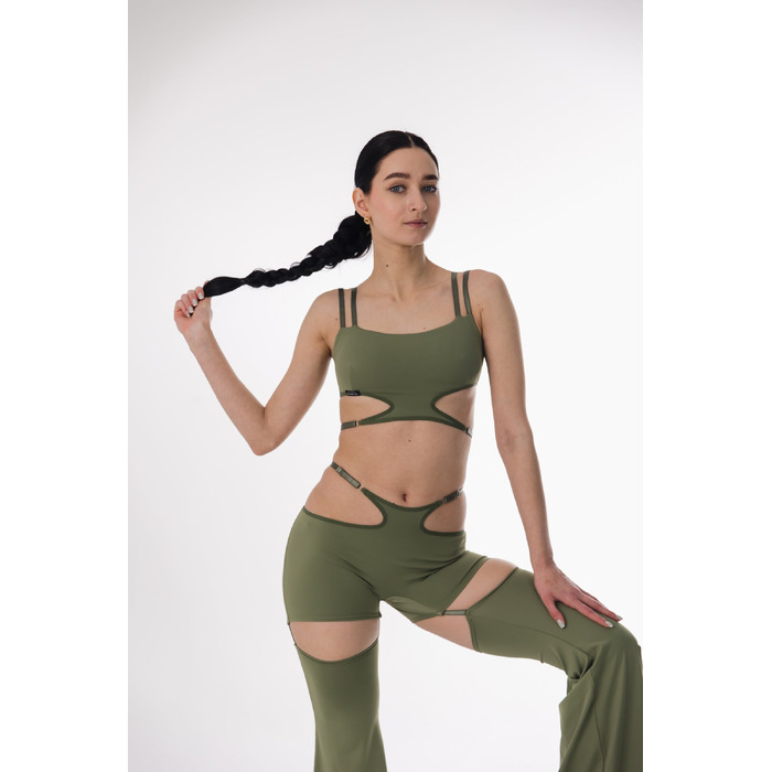 Трансформуючі Штани Skadi 2 в 1 для Pole Dance, Exotic та Сценічних Виступів - зелений