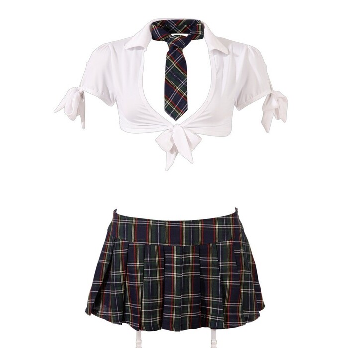 Костюм Школьницы в клетку Cottelli Collection Schoolgirl 4 предмета, M