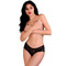 Мереживні трусики з відкритим доступом Daring Intimates Ella, чорний, S/M