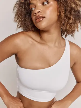 Топ Ryderwear NKD One Shoulder Tank Bra - White