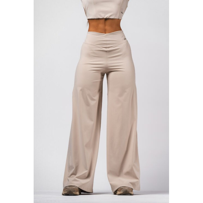 Штани Deni x NEBBIA High-waist Flared Pants Cream 312