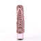 Ботильоны Pleaser Adore-1020CHRS *Каблук 7 дюймов, высота 2 3/4 дюйма, декорированная подошва PF RS, молния сбоку, нежно-розовый