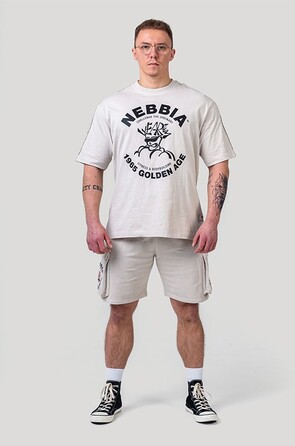 Футболка Nebbia Washed Oversized T-Shirt GOLDEN AGE Light Grey 790