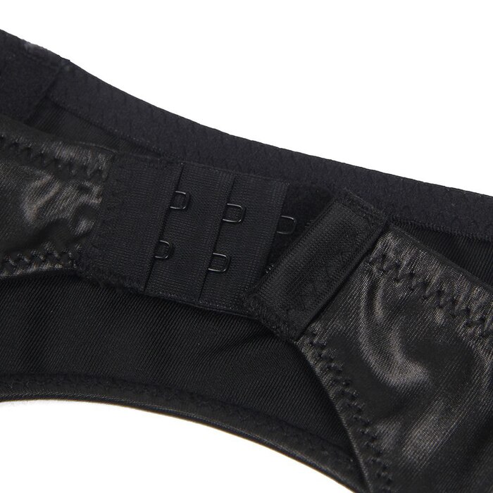 Черные эластичные трусики Star Night и пояс для чулок с высокой талией