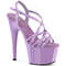 Босоніжки Pleaser Adore-713 на підборах 7 дюймів, з перехресними ремінцями 2 3/4 дюйма, колір лаванди
