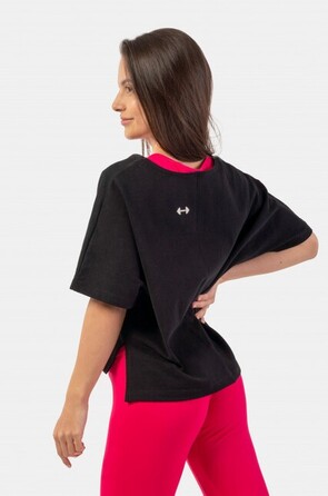 Футболка Organic Cotton Loose Fit 'The Minimalist” Crop Top 417 Black