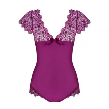 Боди Obsessive Moketta teddy purple S/M