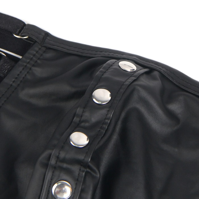 Стринги мужские черные STAR Night с регулирующими резинками по бокам, M