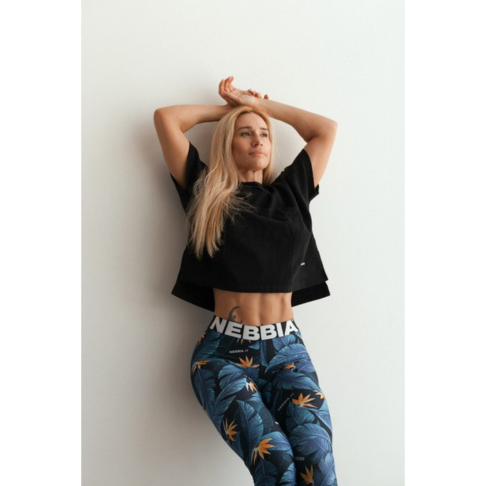 Футболка Organic Cotton Loose Fit 'The Minimalist” Crop Top 417 Black