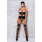 Корсет із відкритим бюстом JANNIES CORSET black S/M - Passion