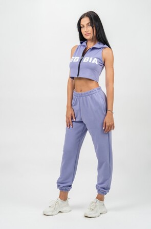 Штани Nebbia Oversized Joggers With Pockets Gym Time Light Purple 281