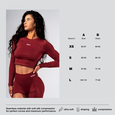 Топ Nebbia Seamless Long-Sleeve Top POWER Red 892
