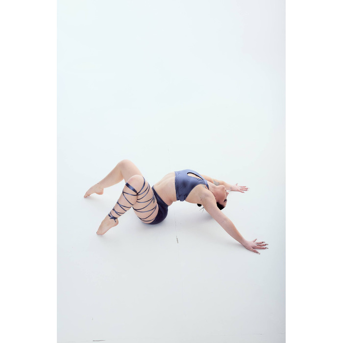 TRUE shorts Blue graphite silk_ синій графітовий шовк