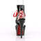 Босоніжки Pleaser Delight-600-14FH ​​на підборах 6 дюймів, зі шнурівкою спереду 1 3/4 дюйма з корсетом, чорні