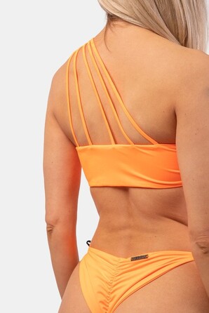 ТОП ONE SHOULDER BANDEAU BIKINI TOP ORANGE NEON 449