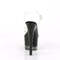 Босоніжки Pleaser Adore-708-3 на підборах 7 дюймів, 2 3/4 дюйма з ремінцем на щиколотці та платформою зі стразами, прозорі/чорні