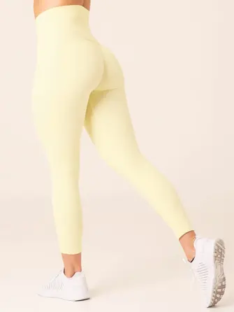 Леггинсы Ryderwear NKD High Waisted Scrunch Leggings - Lemon