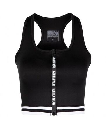 Топ GW Mesa Zip Front Crop Top Black