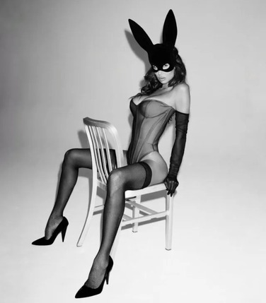 Маска Кролика для доповнення сексуального костюма Leg Avenue, білий