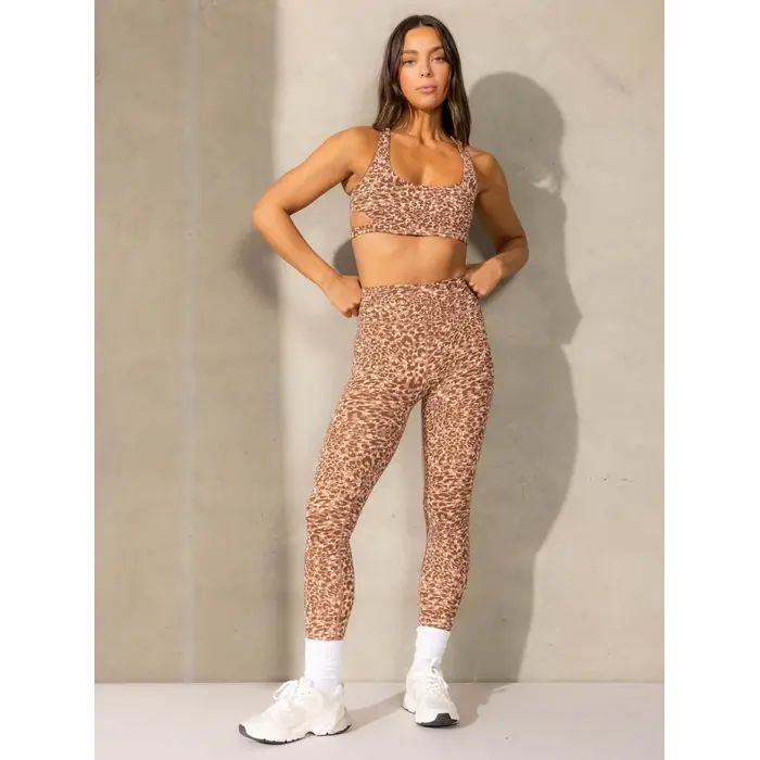 Леггинсы Ryderwear Empower High Waisted Leggings - Mocha Leopard